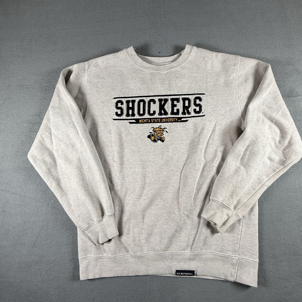 Wichita State University Embroidered Gray Size‎ Small Crewneck CI Sport